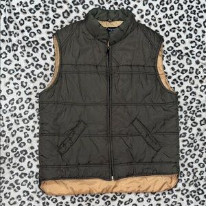 Vintage Dark Green Quilted Vest